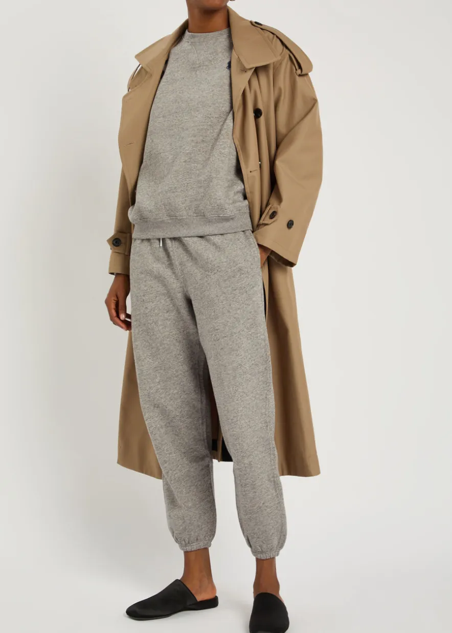 Logo-embroidered cotton-blend sweatpants