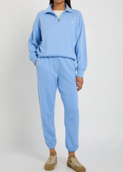 Logo-embroidered cotton-blend sweatpants