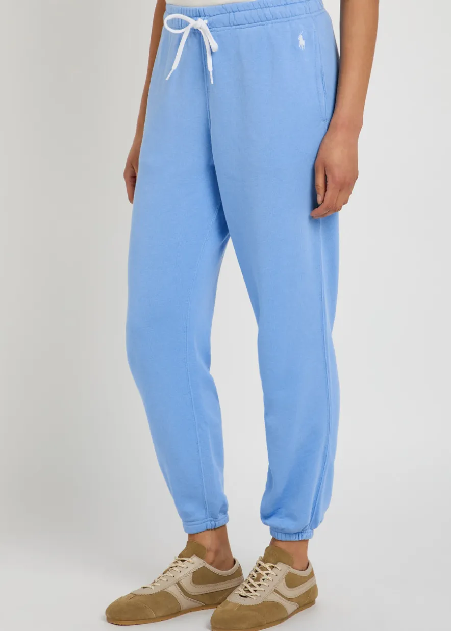 Logo-embroidered cotton-blend sweatpants