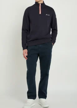 Logo-embroidered cotton-blend sweatshirt