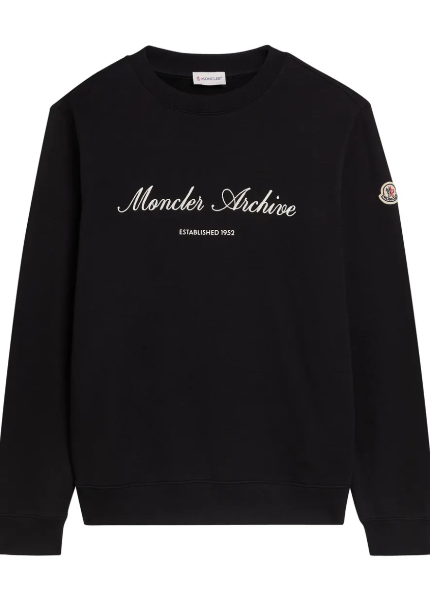Logo-embroidered cotton-blend sweatshirt