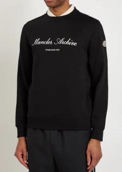 Logo-embroidered cotton-blend sweatshirt