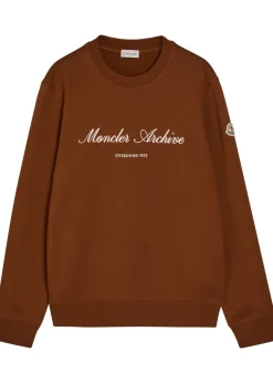 Logo-embroidered cotton-blend sweatshirt