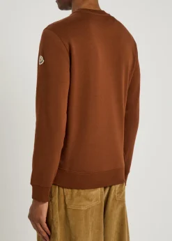Logo-embroidered cotton-blend sweatshirt
