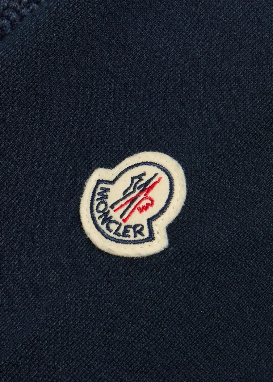 Logo-embroidered cotton-blend jumper