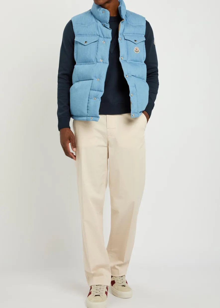 Logo-embroidered cotton-blend jumper