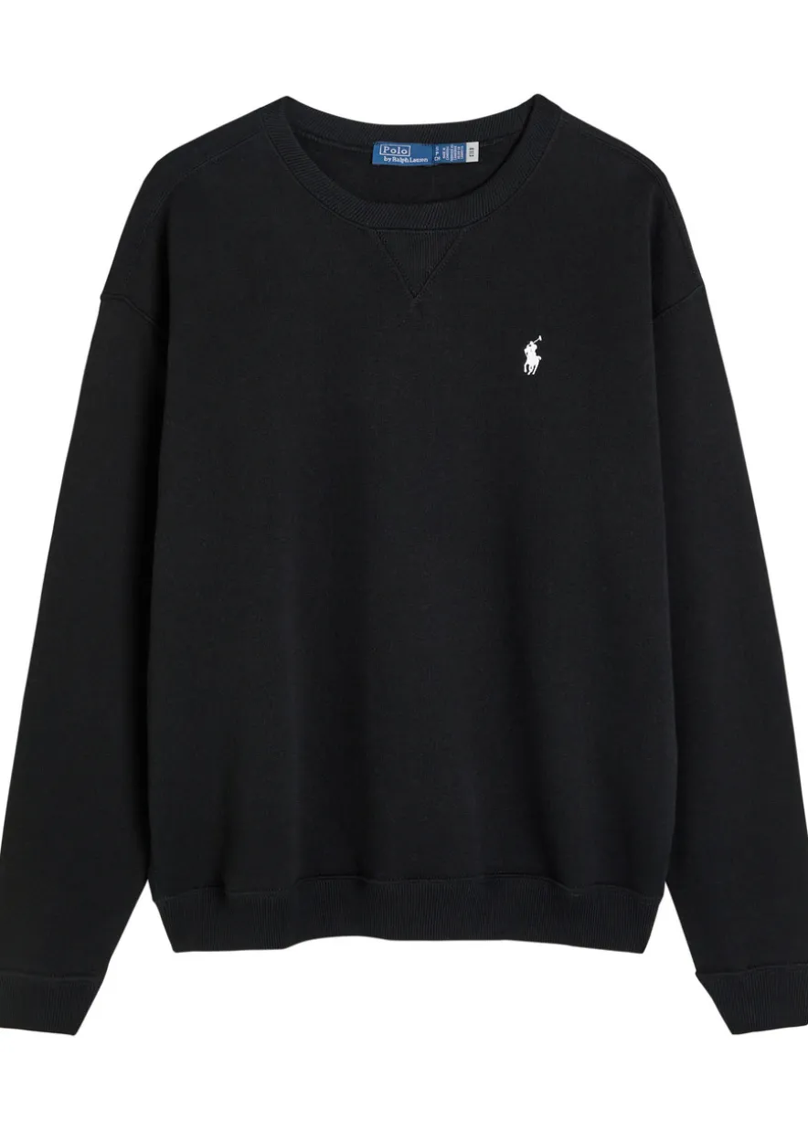 Logo-embroidered cotton-blend sweatshirt