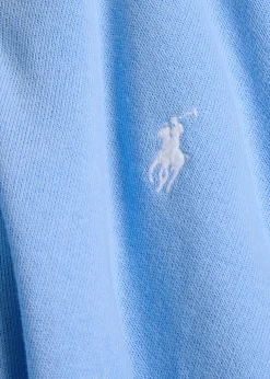 Logo-embroidered cotton-blend polo sweatshirt