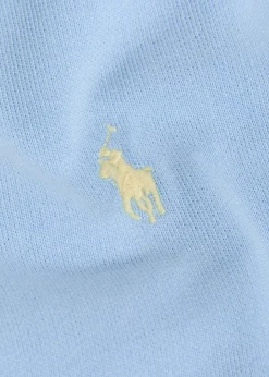 Logo-embroidered cotton-blend polo sweatshirt