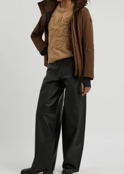 Logo-embroidered cotton jumper