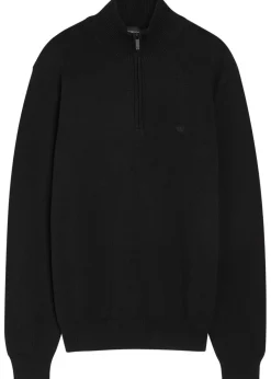 Logo-embroidered cotton-knit jumper