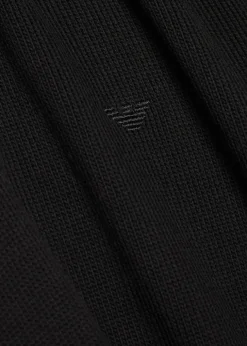 Logo-embroidered cotton-knit jumper