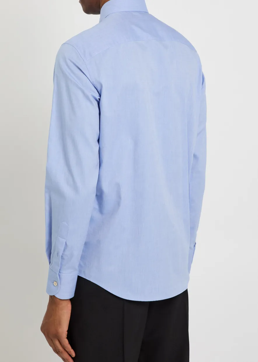 Logo-embroidered cotton Oxford shirt