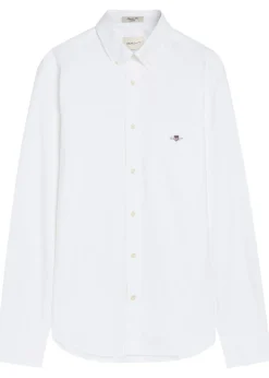 Logo-embroidered cotton Oxford shirt