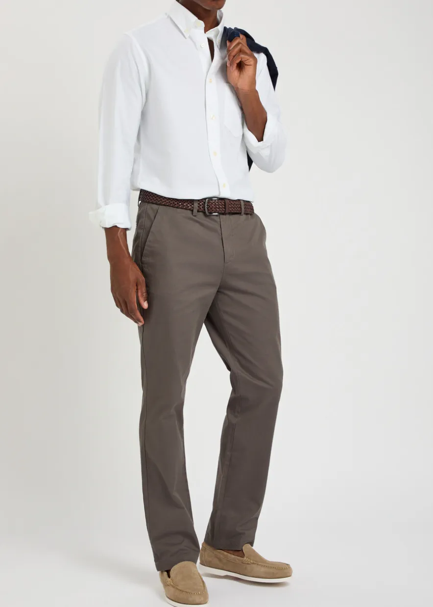 Logo-embroidered cotton Oxford shirt