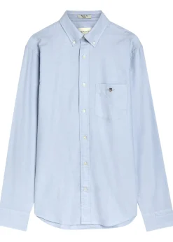 Logo-embroidered cotton Oxford shirt