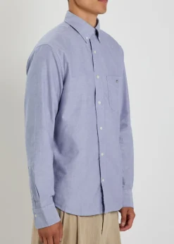 Logo-embroidered cotton Oxford shirt