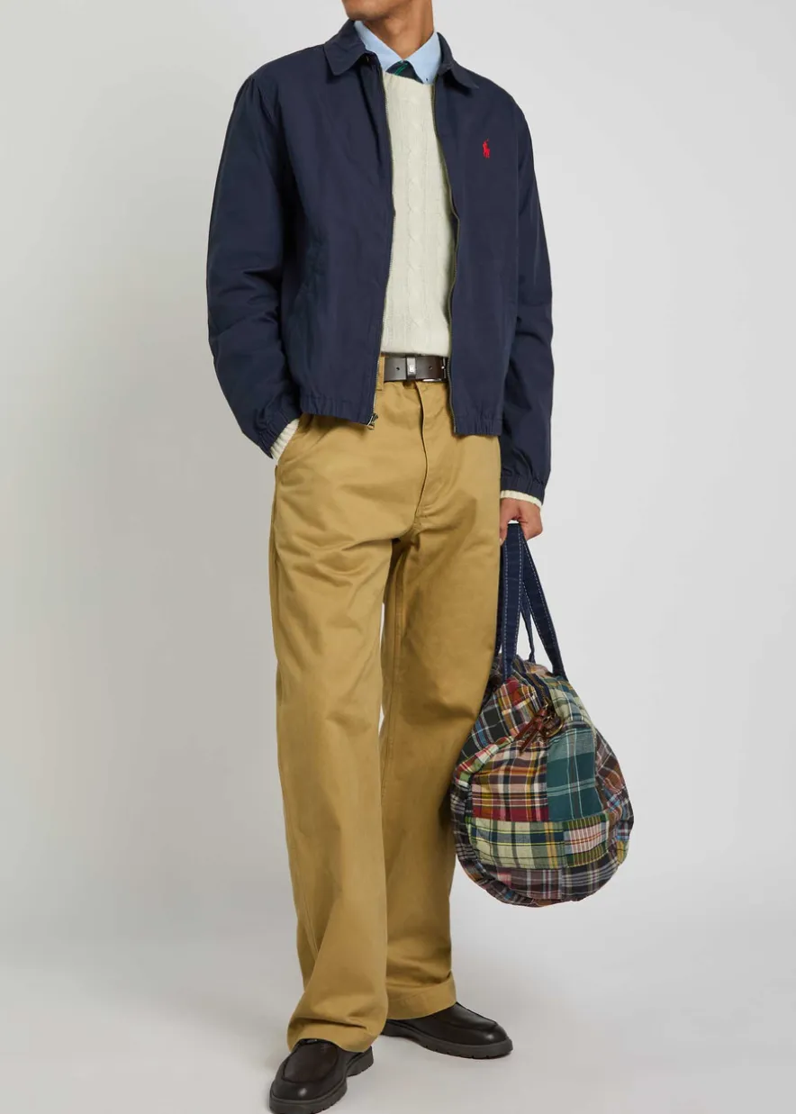 Logo-embroidered cotton-poplin jacket