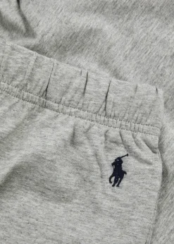 Logo-embroidered cotton shorts