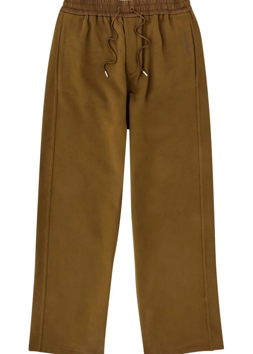 Logo-embroidered cotton sweatpants
