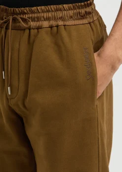 Logo-embroidered cotton sweatpants