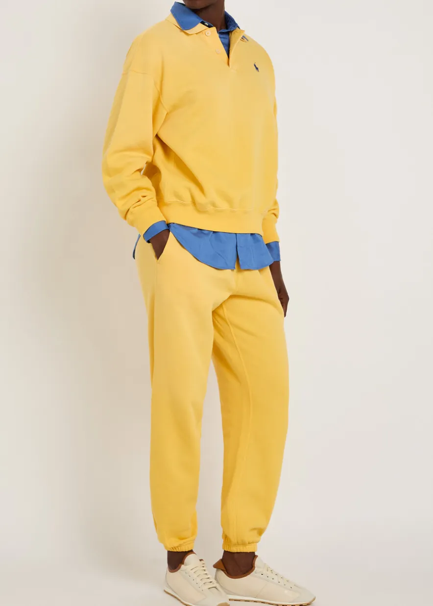 Logo-embroidered cotton sweatpants