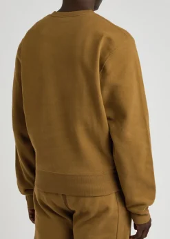 Logo-embroidered cotton sweatshirt