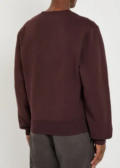 Logo-embroidered cotton sweatshirt