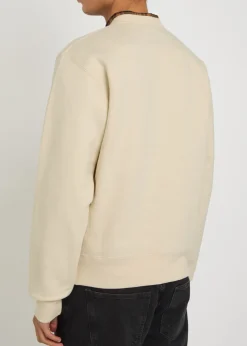 Logo-embroidered cotton sweatshirt