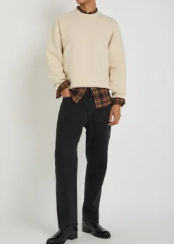 Logo-embroidered cotton sweatshirt