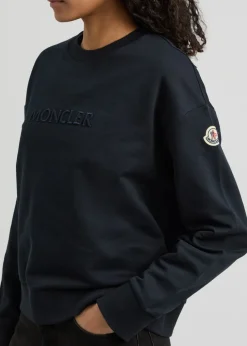 Logo-embroidered cotton sweatshirt