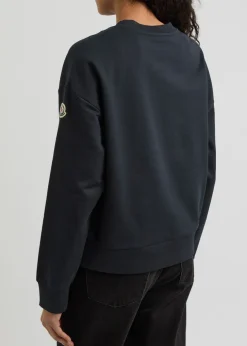 Logo-embroidered cotton sweatshirt