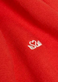 Logo-embroidered cotton sweatshirt