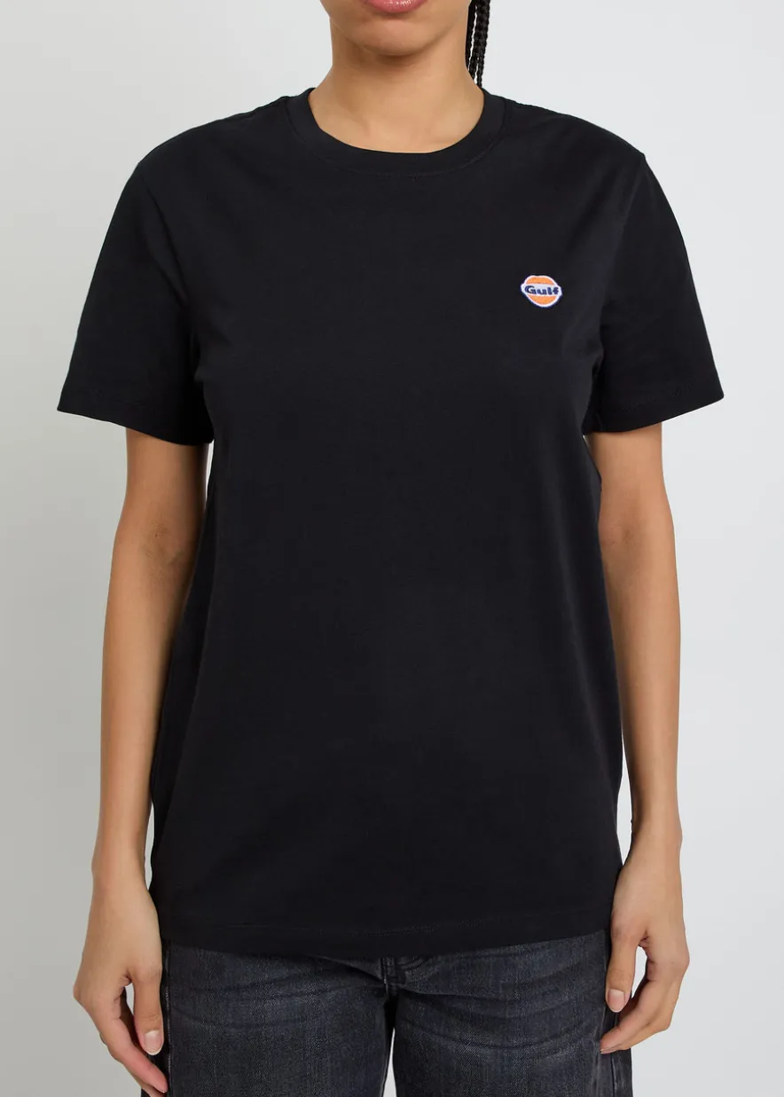 Logo-embroidered cotton T-shirt