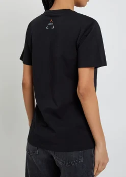 Logo-embroidered cotton T-shirt