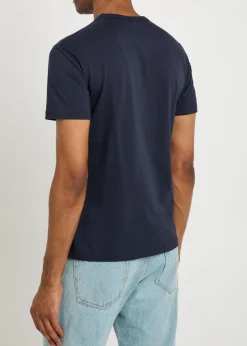 Logo-embroidered cotton T-shirt