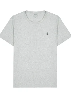 Logo-embroidered cotton T-shirt