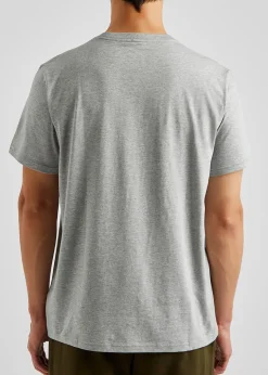 Logo-embroidered cotton T-shirt