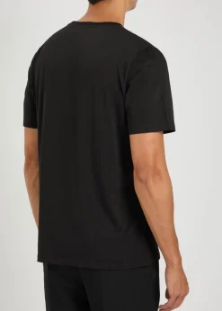 Logo-embroidered cotton T-shirt