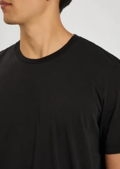 Logo-embroidered cotton T-shirt