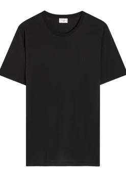 Logo-embroidered cotton T-shirt