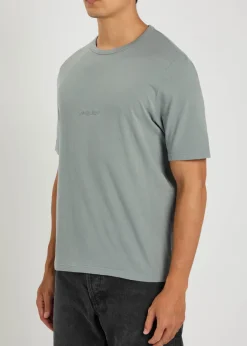 Logo-embroidered cotton T-shirt