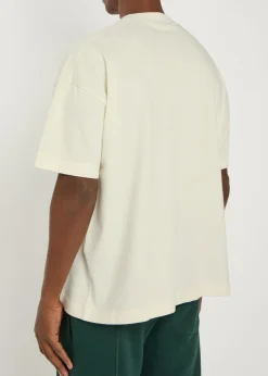 Logo-embroidered cotton T-shirt