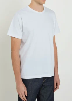 Logo-embroidered cotton T-shirt