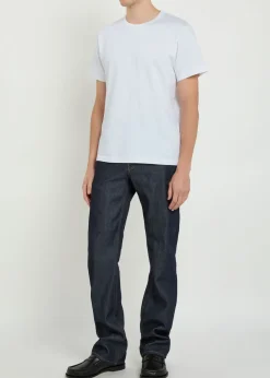 Logo-embroidered cotton T-shirt