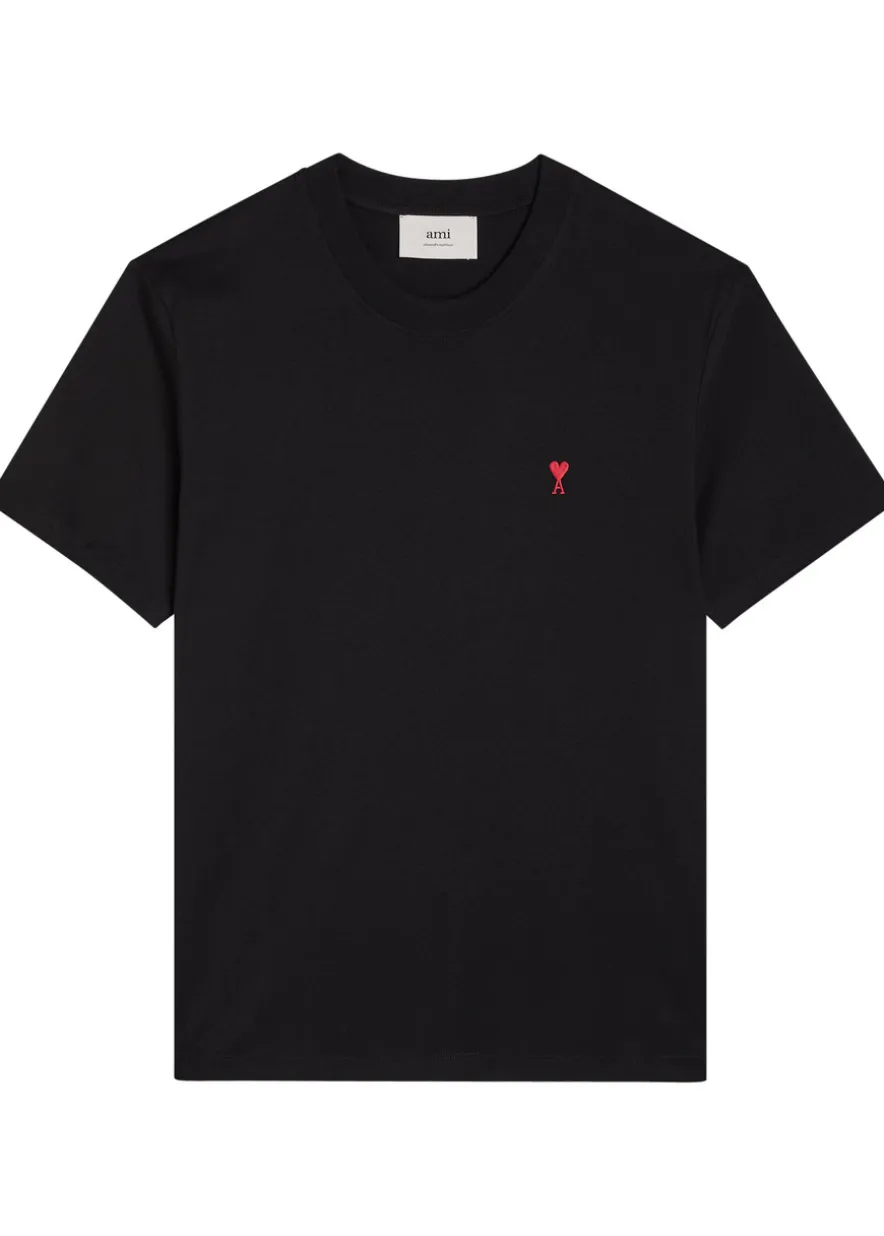 Logo-embroidered cotton T-shirt
