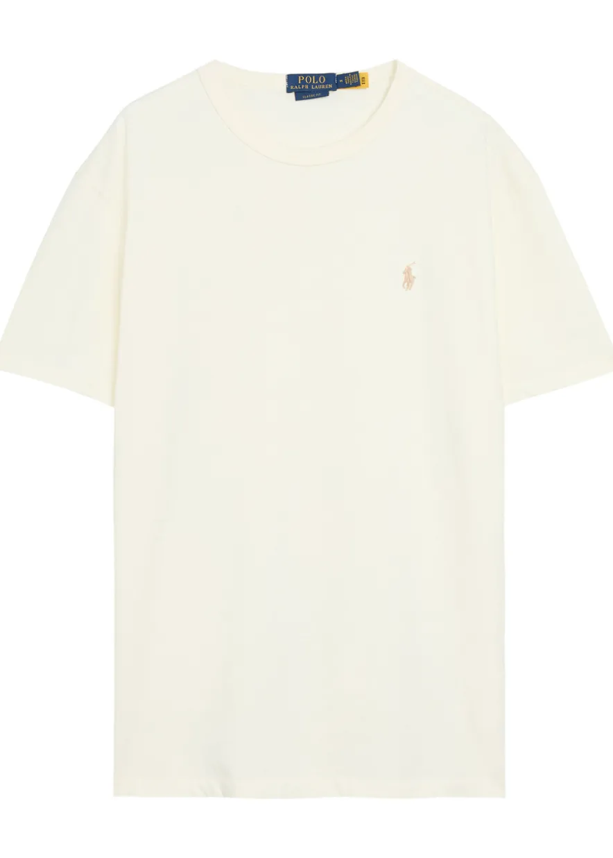 Logo-embroidered cotton T-shirt