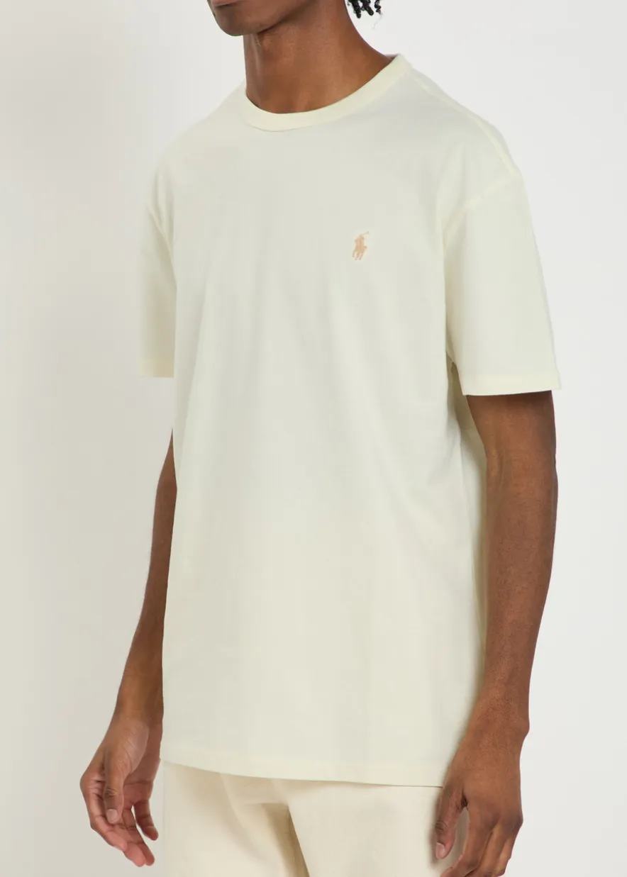 Logo-embroidered cotton T-shirt