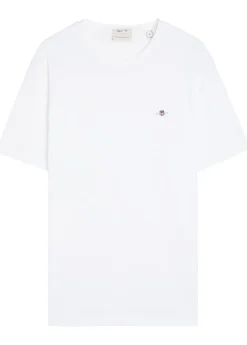 Logo-embroidered cotton T-shirt