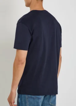 Logo-embroidered cotton T-shirt